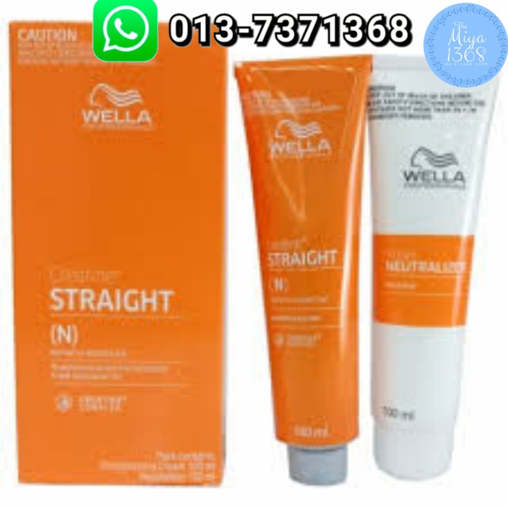 Wella Straight Hair Straightening Cream (100ml + 100ml) Ubat Rebonding