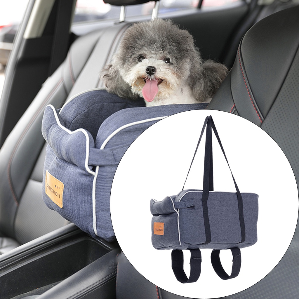 [ehoyoxaMY] Portable Pet Car Booster Seat Breathable Small/Medium Dogs