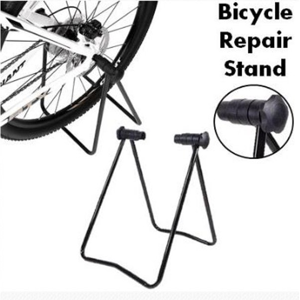 Lifesta Bicycle Bike Repair Stand Triangle Rack Storage Display Side U