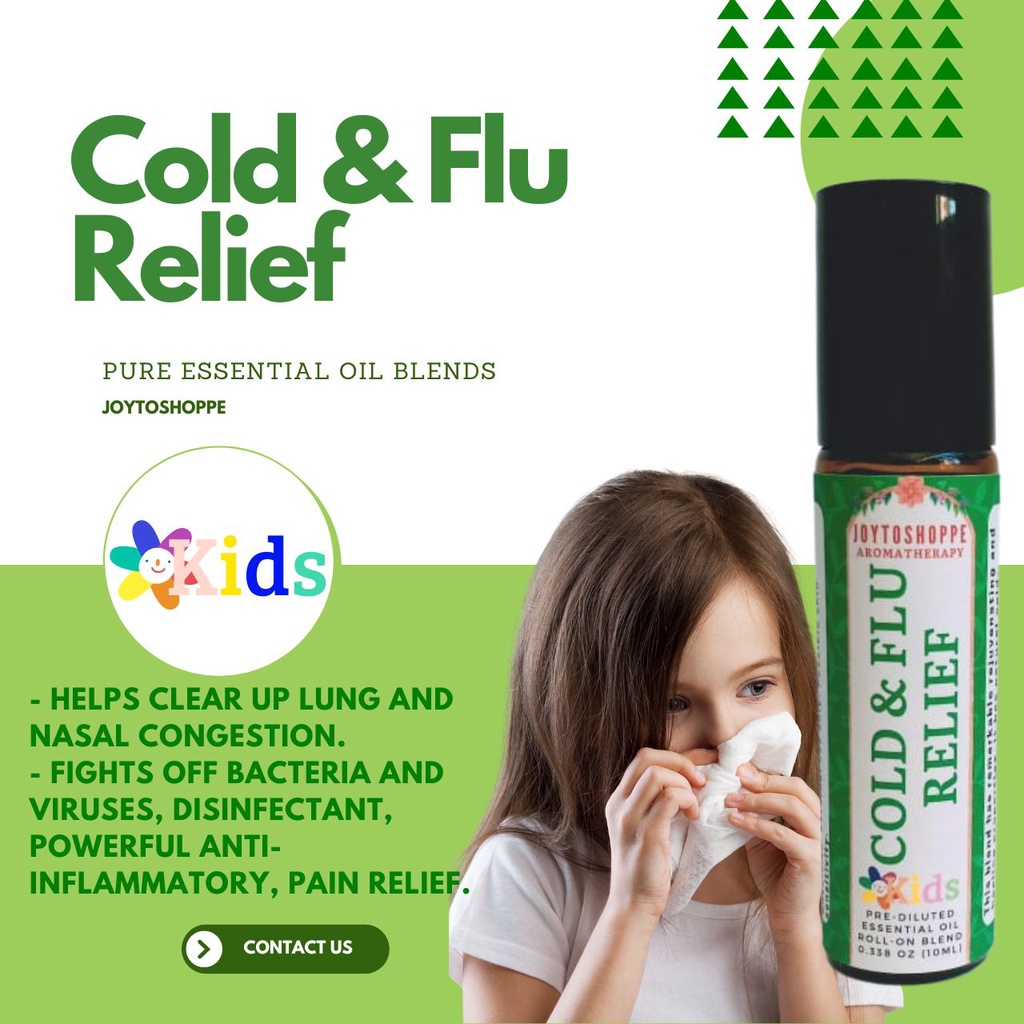 Cold & Cough Relief Essential Oil RollOn Relieve cold and flu Bersin Selsema Sejuk Demam Tak