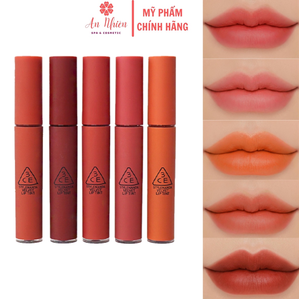 3ce Velvet Lip Tint An Nhien Cosmetic 3CE Velvet Lip Tint Standard