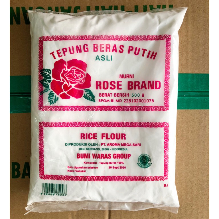 Original White Rice Flour / Pure Rose Brand Rice Flour (500 Grams
