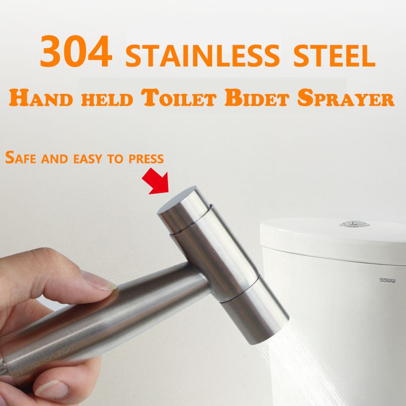New arrival button press Bidet Spray Stainless Steel SUS 304 Toilet