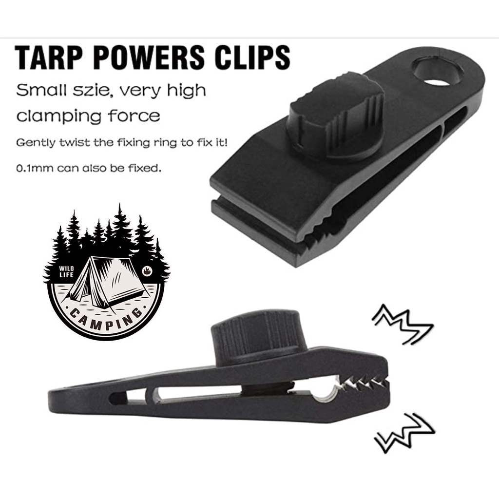 🔥Ready Stock🔥Khemah klip,Tarp Clips,camping clip,Heavy Duty Tarp Clips