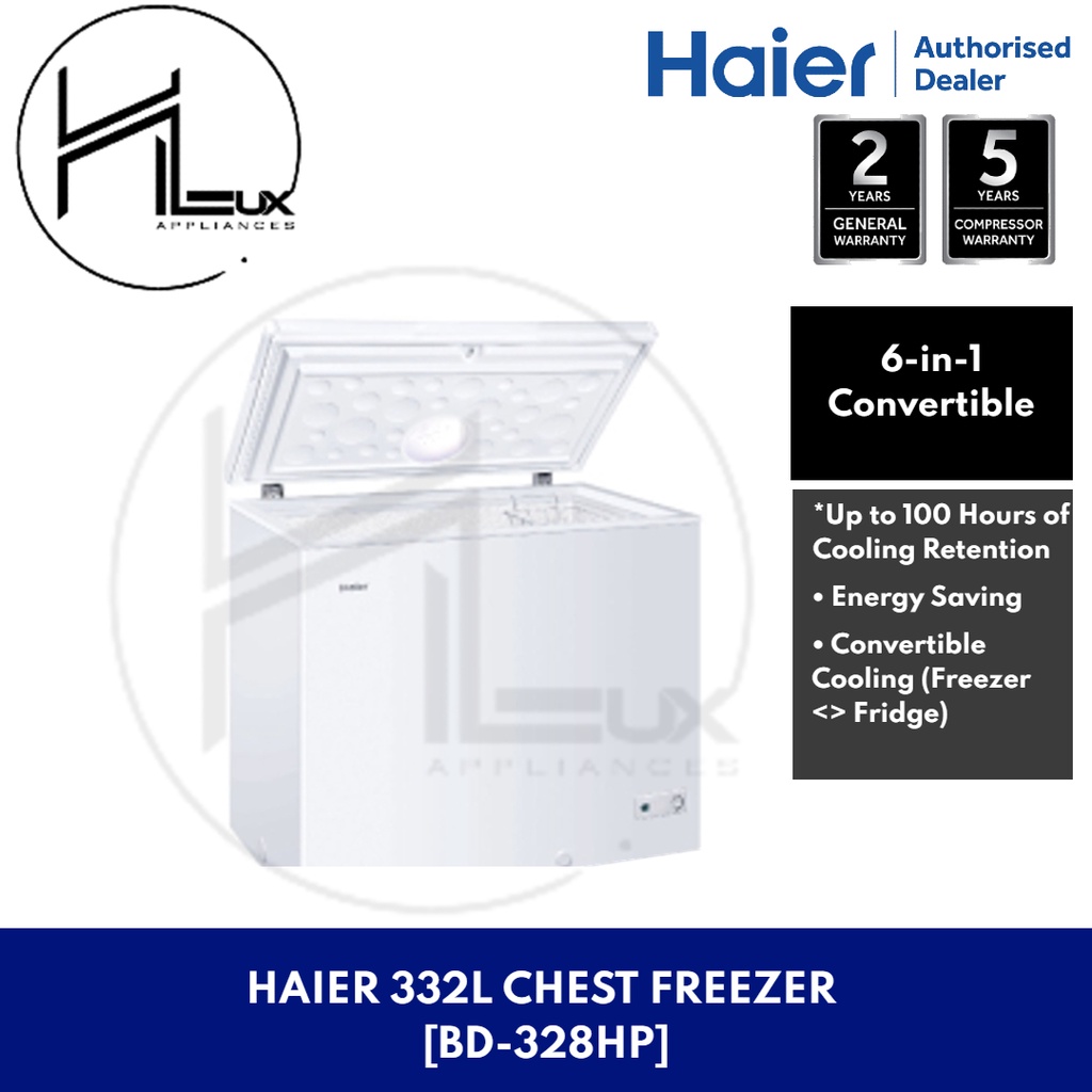 [DM FOR DELIVERY !!! ] HAIER 332 LITER CONVERTIBLE CHEST FREEZER [BD