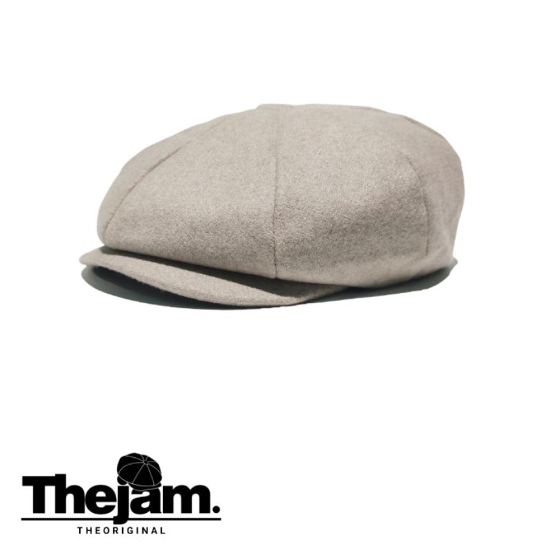 Newsboy CAP WOOL KREM THE ORIGINAL Thejam. All Size Shopee Malaysia