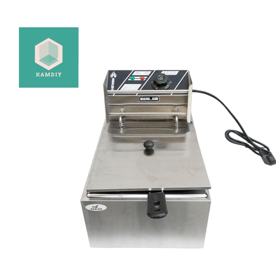 malaysia 3 plug 6L Commercial Stainless Steel Single Tank Electric Deep