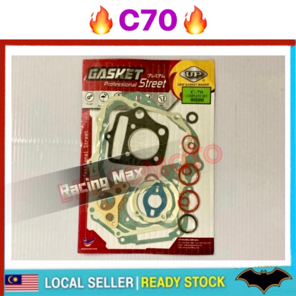 [ READY STOCK ] HONDA LAMPU BULAT C70 GASKET COMPLETE SET GASKET C70