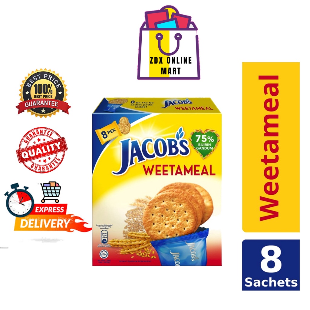 Jacob’s Multi Pack Weetameal Wheat Crackers 8 Packs 144g 4074975
