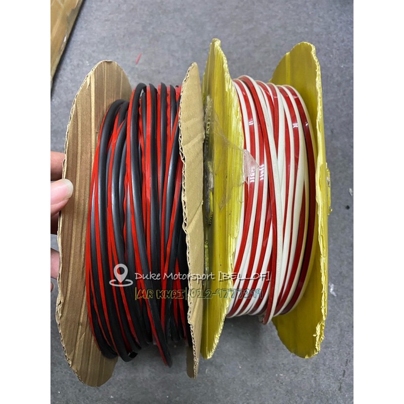 1 Meter Car Bodykit Lining Rubber Skirt Lining Rubber Skirting Lining