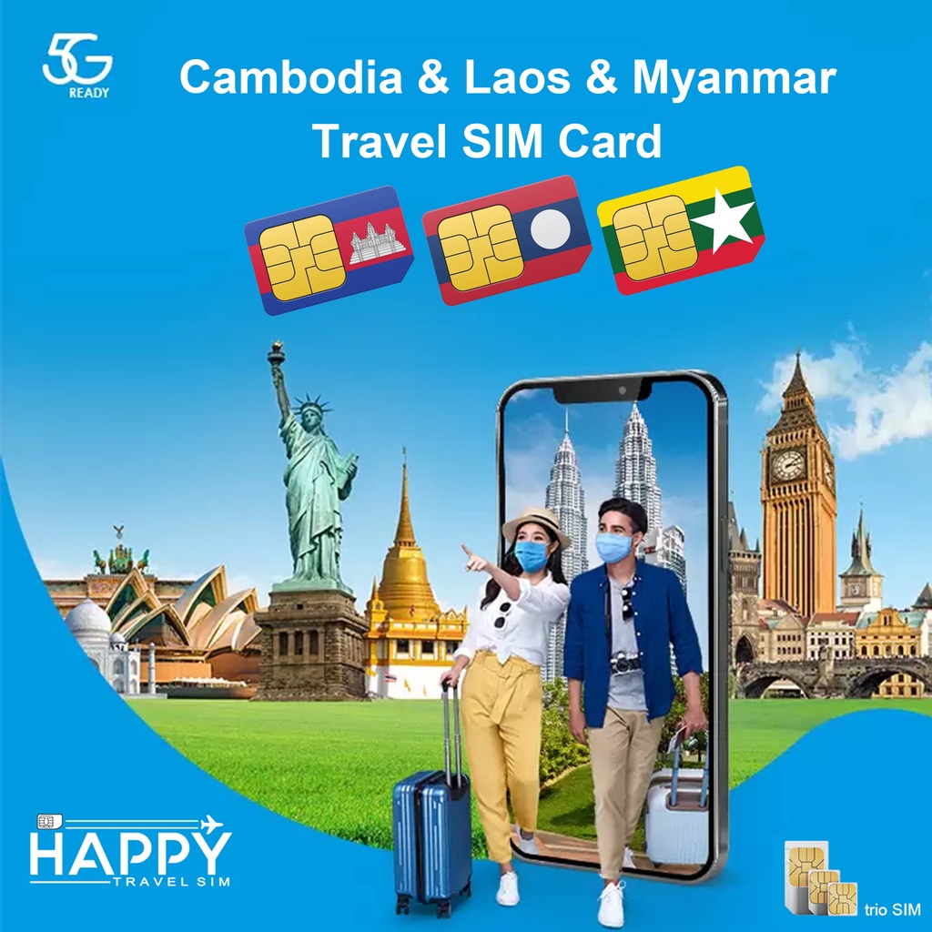 Cambodia,Laos,Myanma Travel Sim Card, Cambodia,Laos,Myanma Sim Card