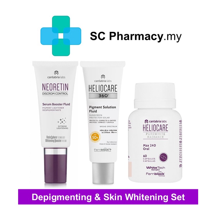 Heliocare Fern PLE+ 240MG & Neoretin Depigmenting Set