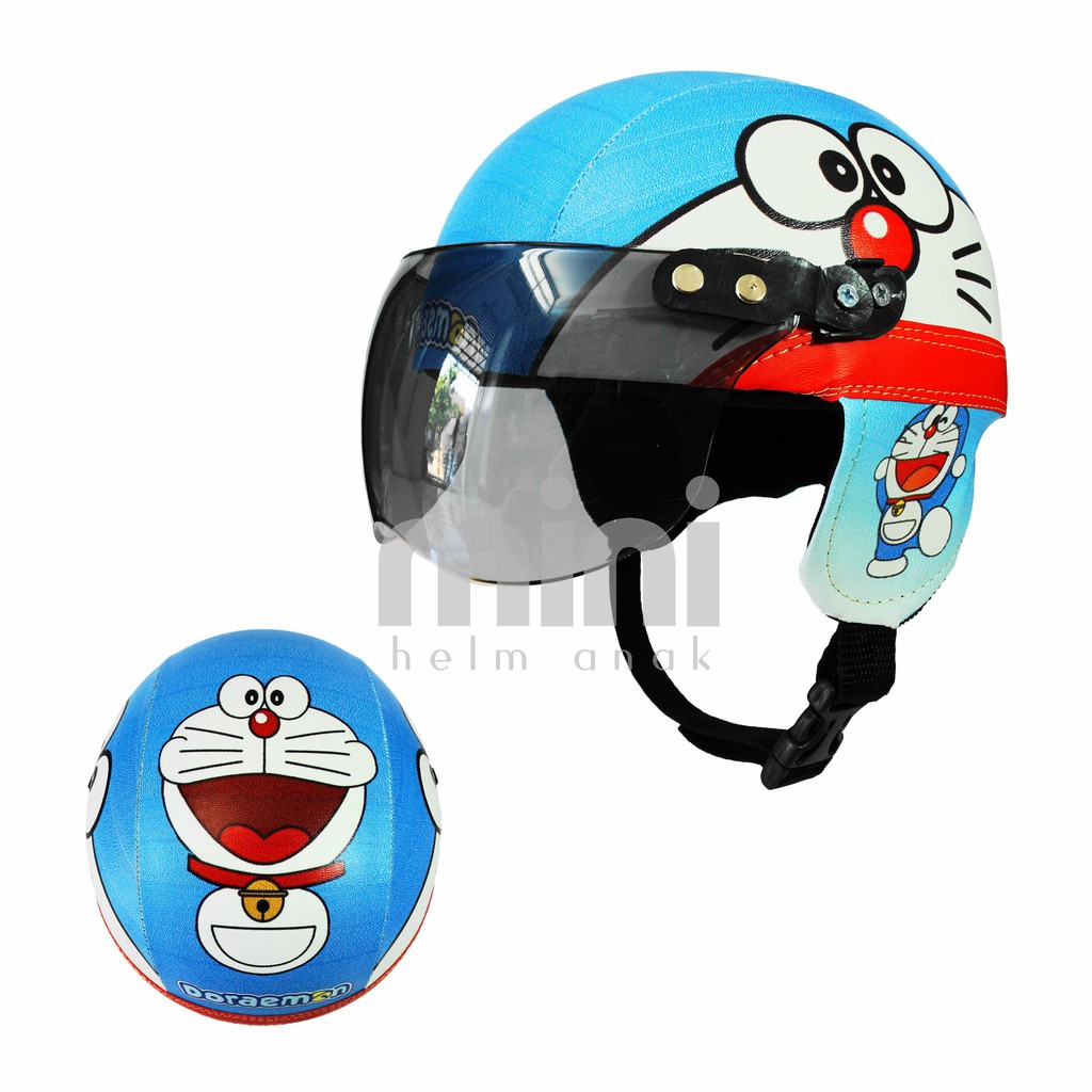 Doraemon Retro Children's Helmet Shopee Malaysia