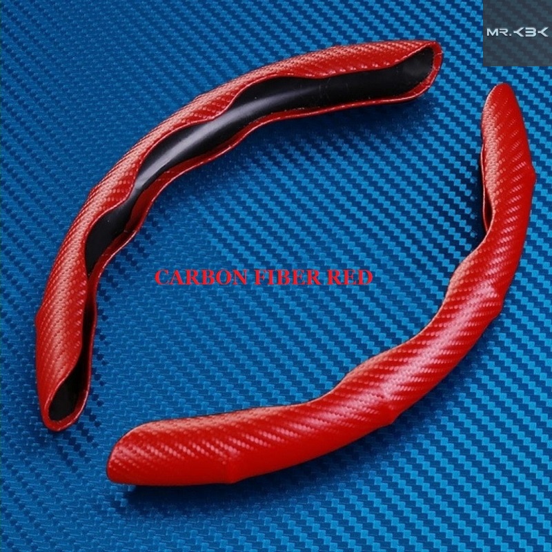 MR.KBK ALCANTARA STEERING WHEEL COVER Car Carbon Fiber Leather Steering