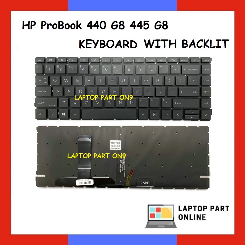 HP ProBook 440 G8 445 G8 M23769001 M23770001 M23771001 WITH BACKLIT
