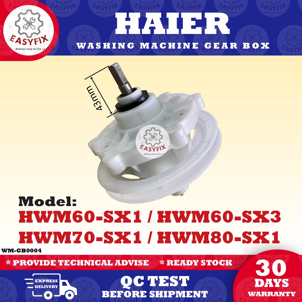 HWM60SX1 / HWM60SX3 / HWM70SX1 / HWM80SX1 SEMIAUTO HAIER WASHING