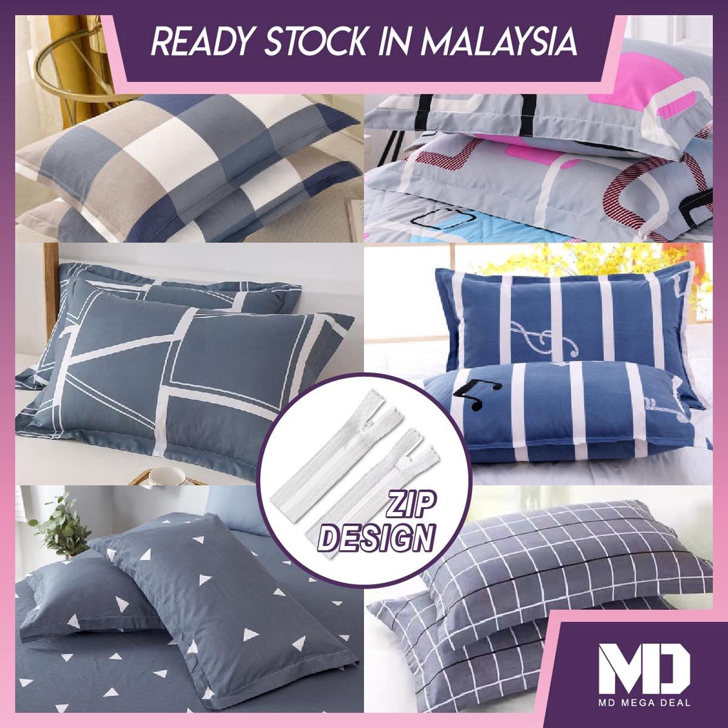 《Mega Deal》Zip Sarung Bantal Murah Pillow Cover Pillow case bedroom accessories comforters pilow