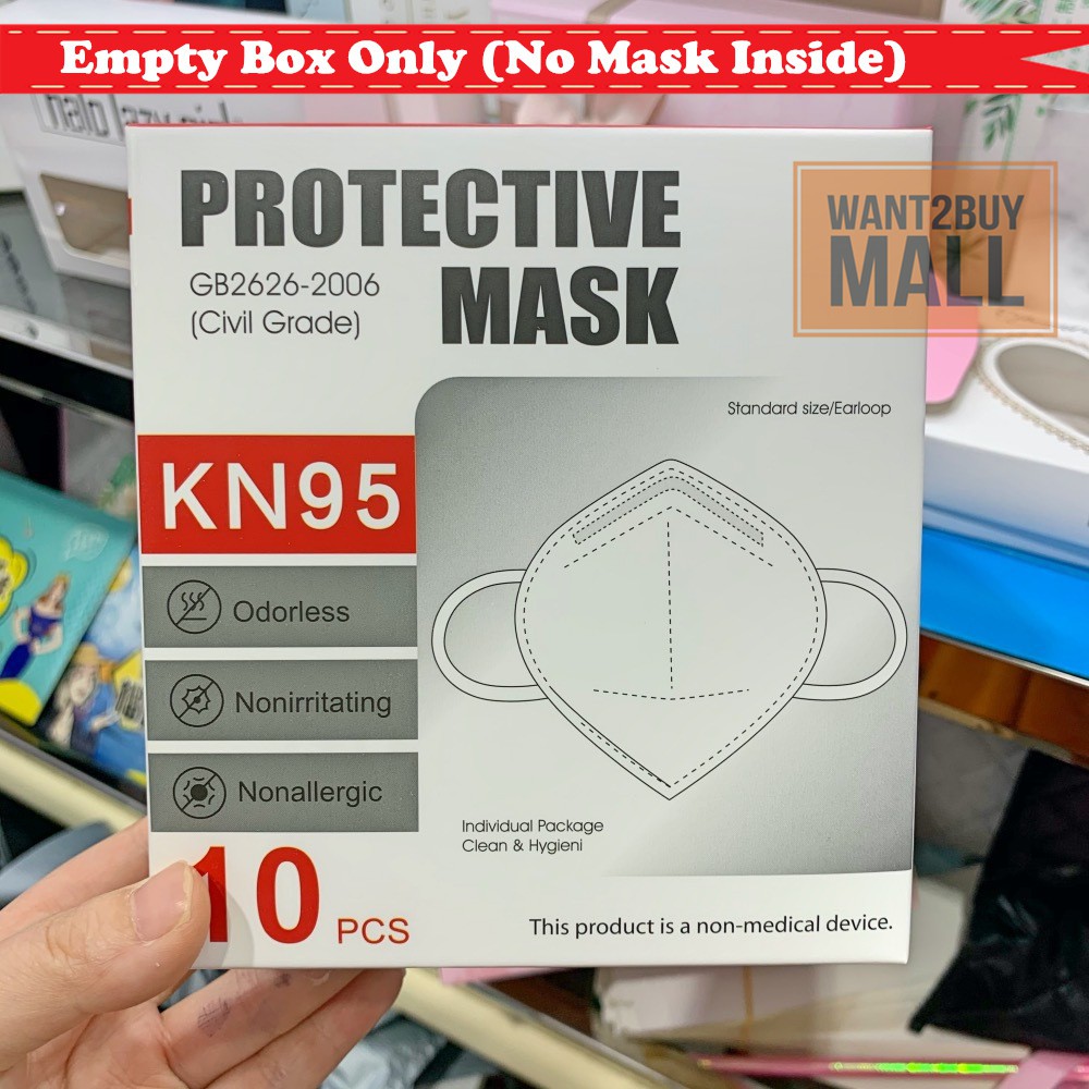 🇲🇾 1pcs KN95 Good Quality Foldable Empty Paper Box For Protective Face