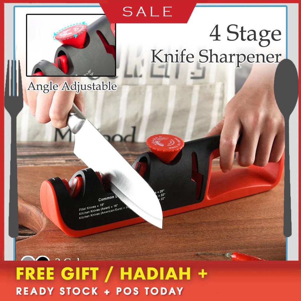 COMMON KNIFE SHARPENER ANGLES Adjustable SA13055 4 Stages Scissors