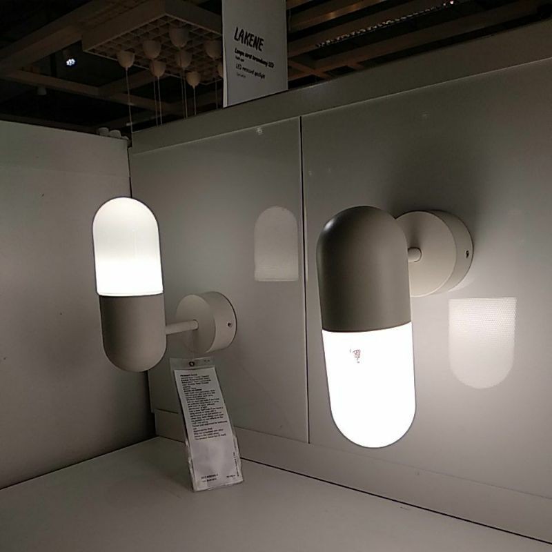 Ikea OSTANA White Wall Lamp Shopee Malaysia