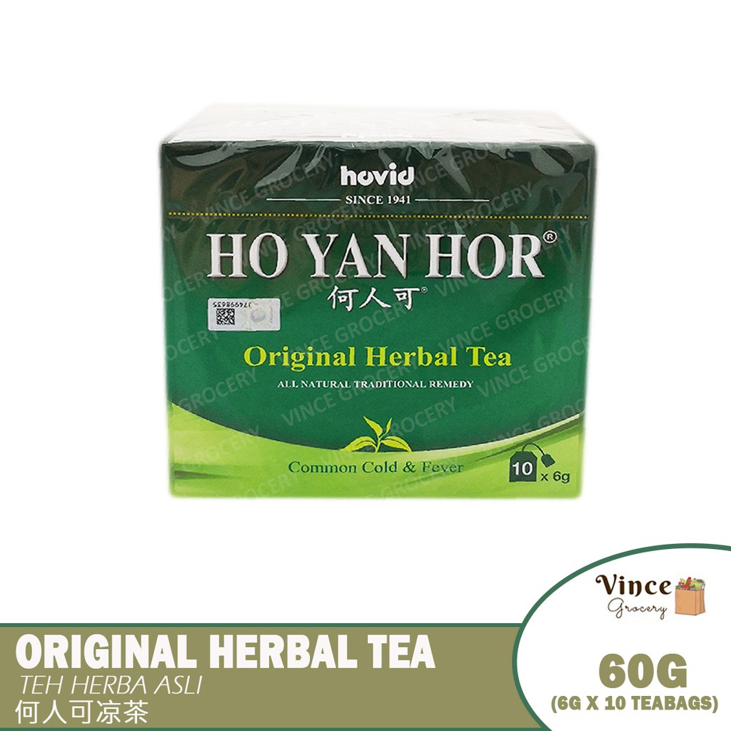 HOVID Ho Yan Hor Original Herbal Tea 何人可凉茶 10 bags x 6G Shopee Malaysia