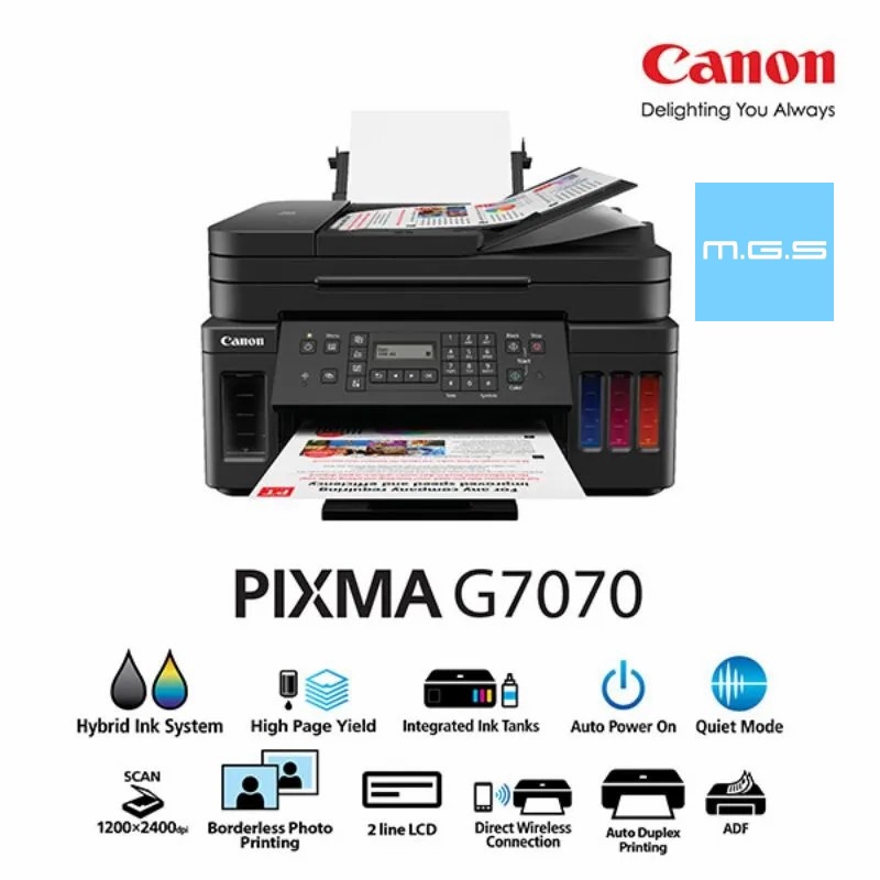 CANON G7070 / CANON G6070 Refillable Ink Tank Wireless All-In-One for