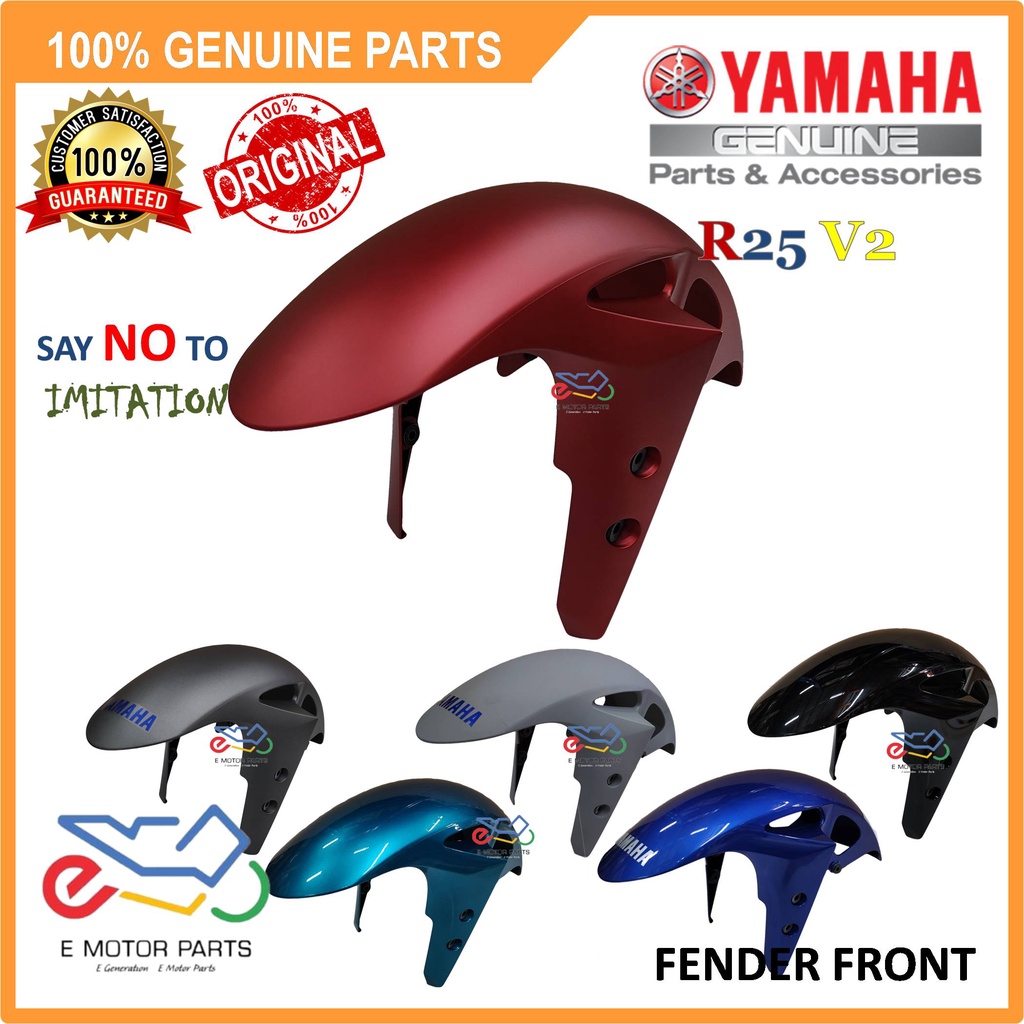 YAMAHA R25 V2 FENDER FRONT MUD GUARD DEPAN MNM3 MBL2 [100 ORIGINAL YAMAHA] BS7XF15100