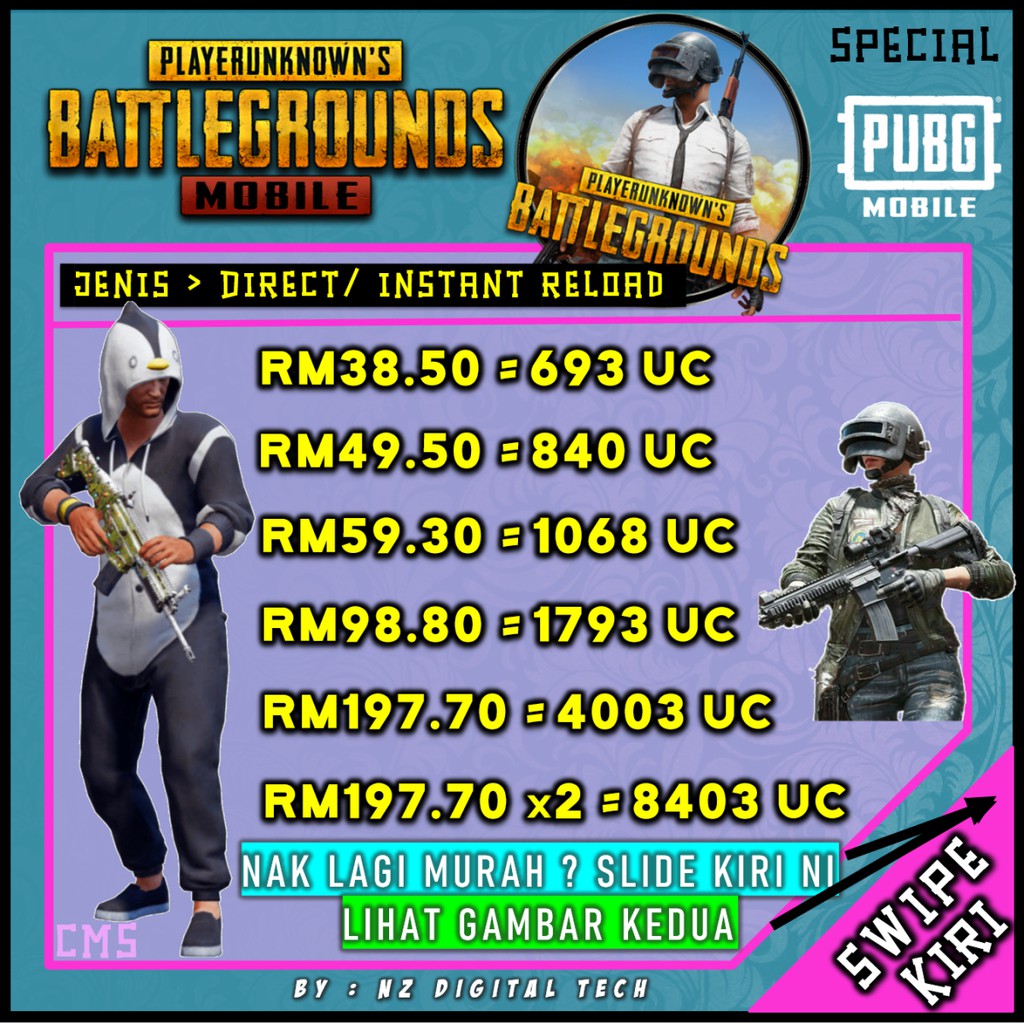 🔥 HOT 🔥 UC MURAH PUBG Mobile Reload UC CHEAPEST Pub g UC Mobile (MY
