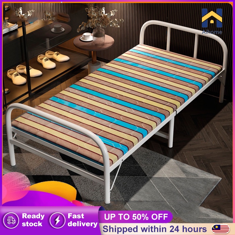 【BIG】Foldable Bed Frame Katil Lipat Single Bed Foldable bed Portable