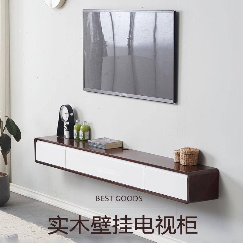 TV Solid wood wallmounted hanging TV hanging on the