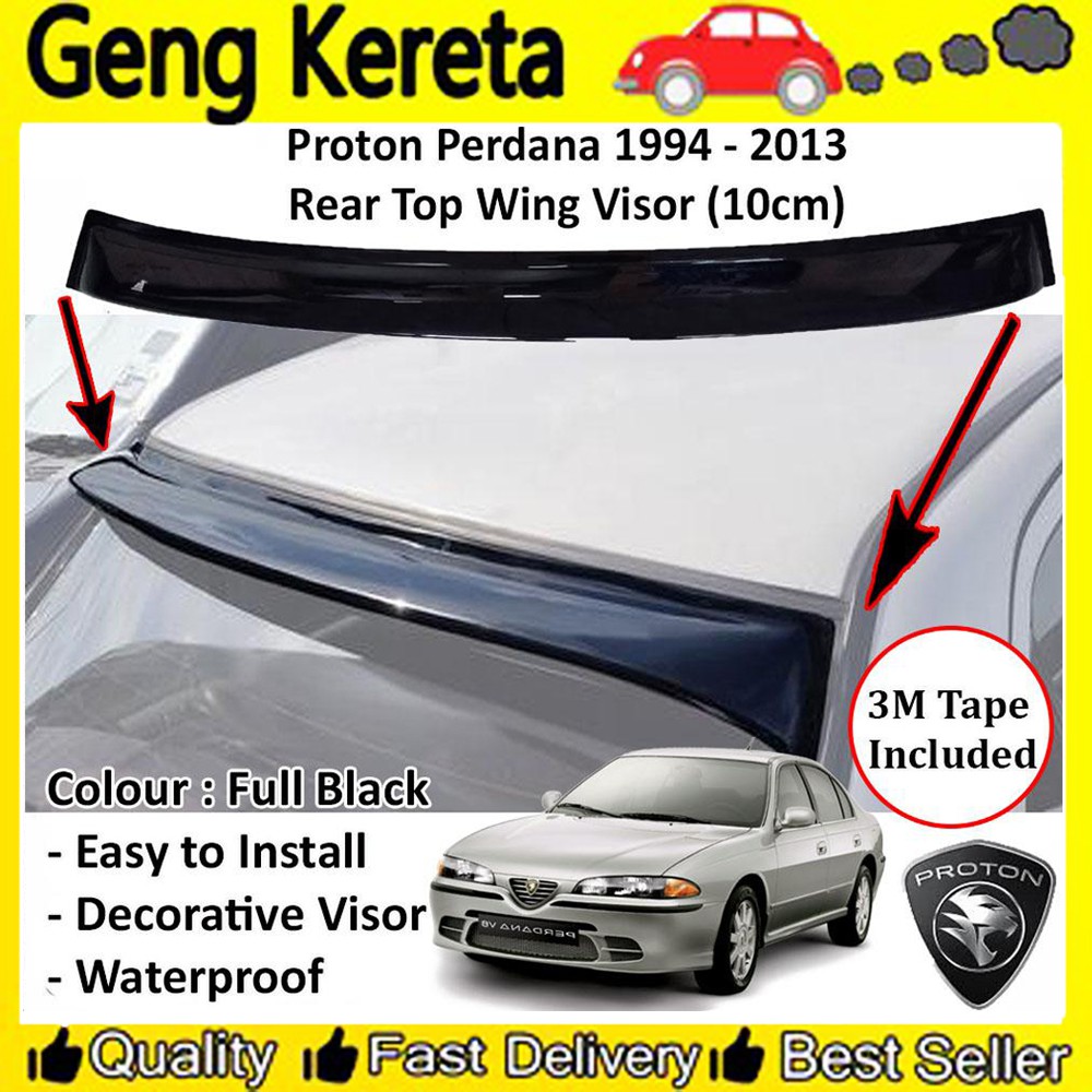 AG Rear Visor Perdana V6 1st Generation 9510 Rear Windscreen Wing