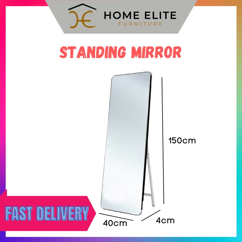 [Ready Stock] Standing Long Mirror Stand Cermin Panjang Murah Cheap
