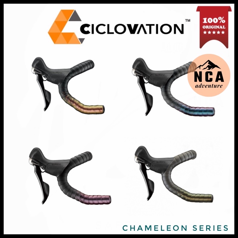 CICLOVATION CHAMELEON SERIES Premium Leather Touch Bar Tape Road