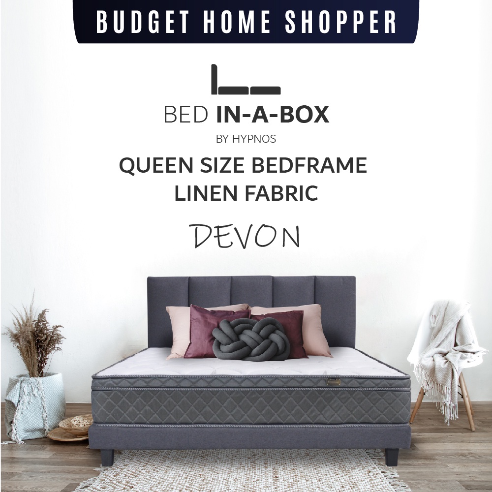 [READY STOCK] HYPNOS DEVON QUEEN SIZE BED FRAME BED INTHEBOX