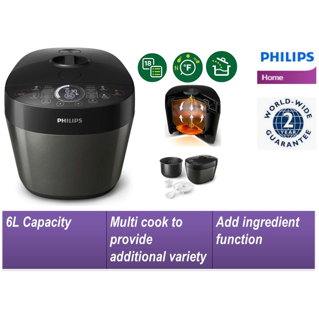 PHILIPS DELUXE ALLINONE COOKER/PRESSURE COOKER HD2145 Shopee Malaysia