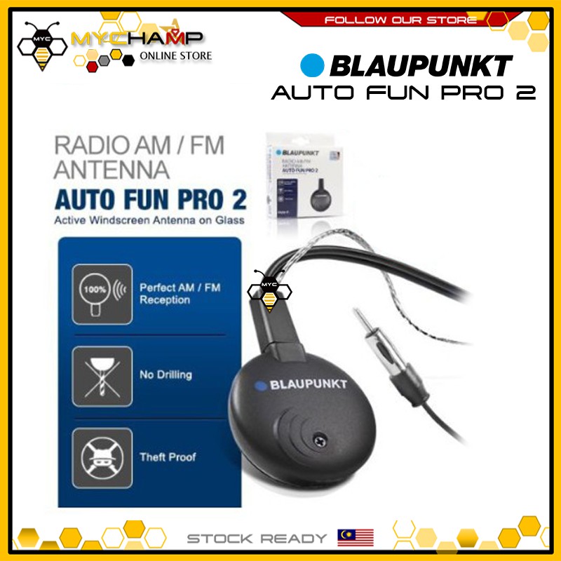 [MYC] BLAUPUNKT Auto Fun Pro 2 Windscreen Glass Car Stereo Radio AM FM