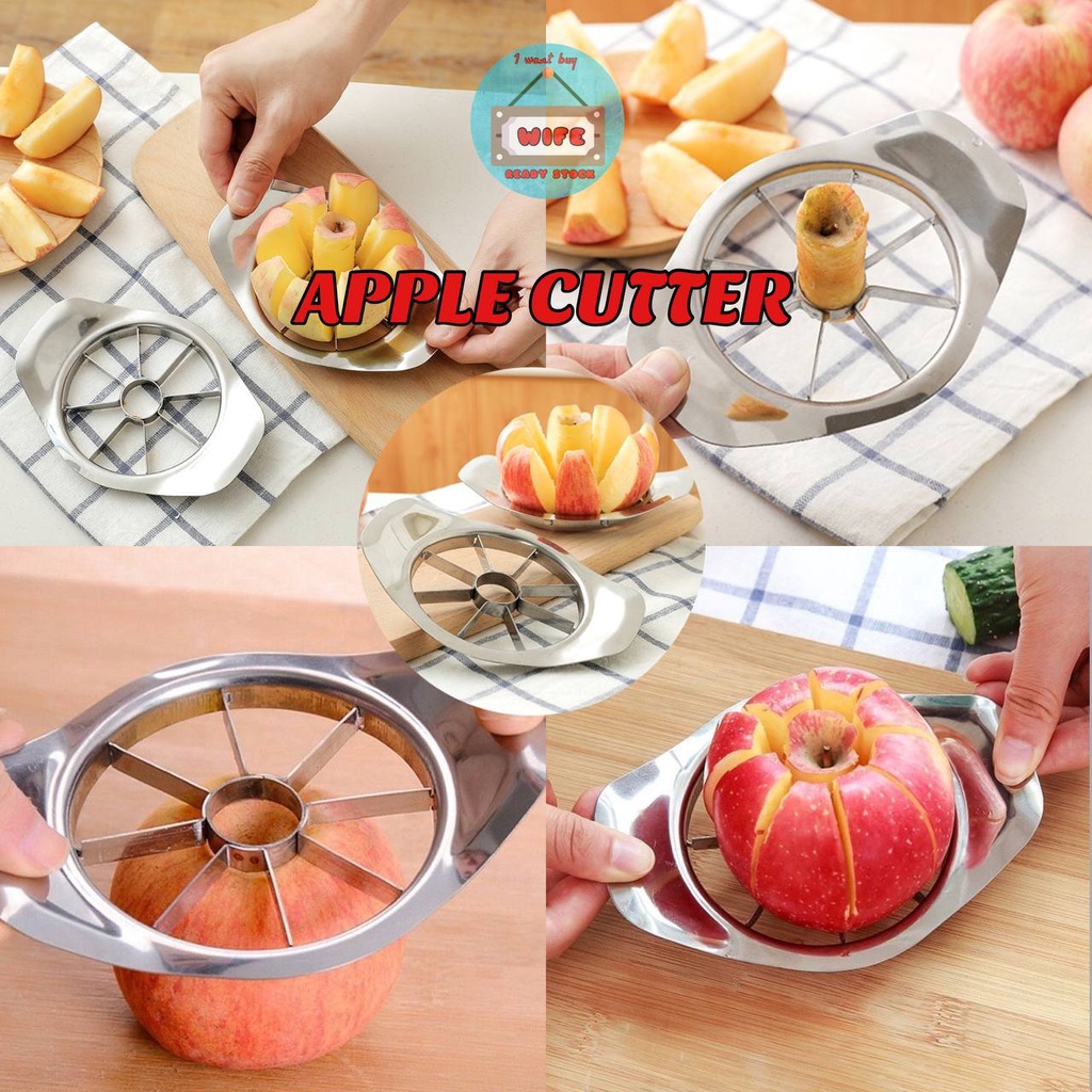 READY STOCK Apple cutter corers fruit slicer Multifunction Stainless Steel kitchen cooking