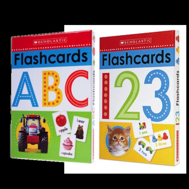 SCHOLASTIC ABC & 123 Flashcards Shopee Malaysia