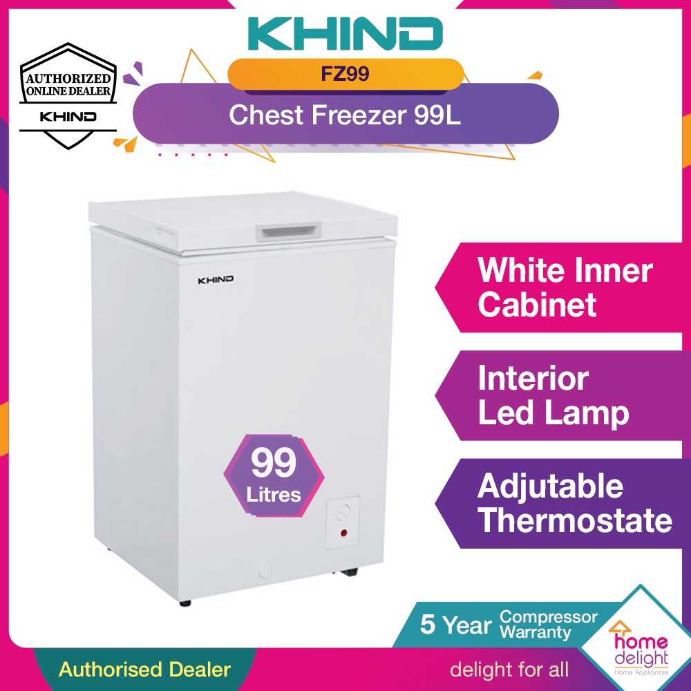Khind Chest Freezer 99L [ FZ99 ] / Khind Chest Freezer 100L [ FZ100