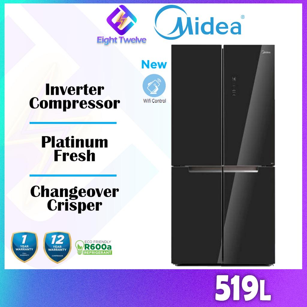 MIDEA 4 Door Inverter Fridge Peti Sejuk R600A Refrigerant MFT