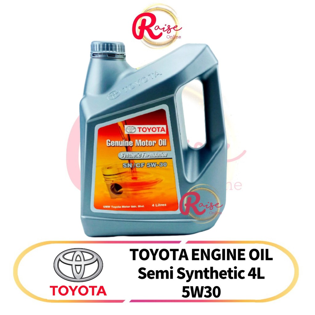 TOYOTA Semi Synthetic 5W30 Engine Oil 4L Shopee Malaysia