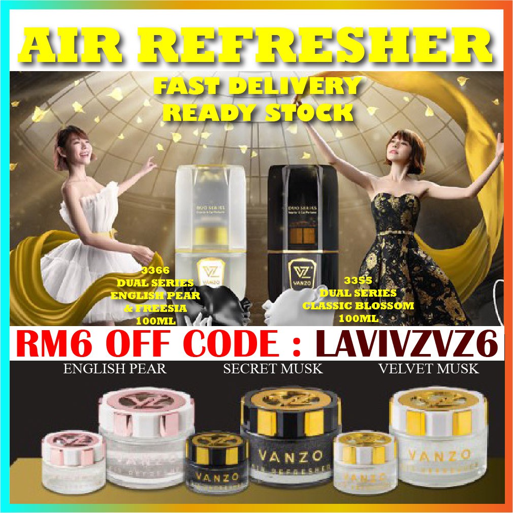 air freshner pewangi kereta de xandra car perfume Vanzo Car Air
