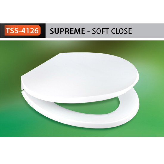 TECHPLAS® TSS4126 Supreme Heavy Duty Soft Closing Toilet Seat & Cover