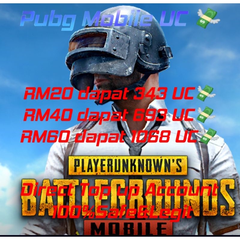 Pubg Mobile UC 💸 Direct TopUP Account/100Safe&Legit/直冲账号无需登录密码