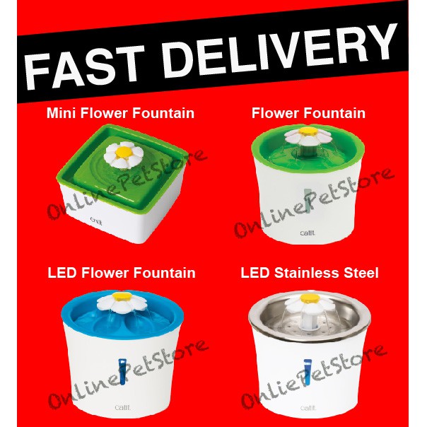 Hagen Catit 2.0 Flower Water Fountain, Cat / Pet Drinker/ Bekas Minuman