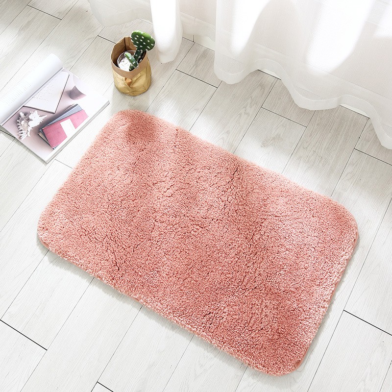 Thick Floor Mat Non Slip Plain Color Carpet Floor Rug Karpet Tikar