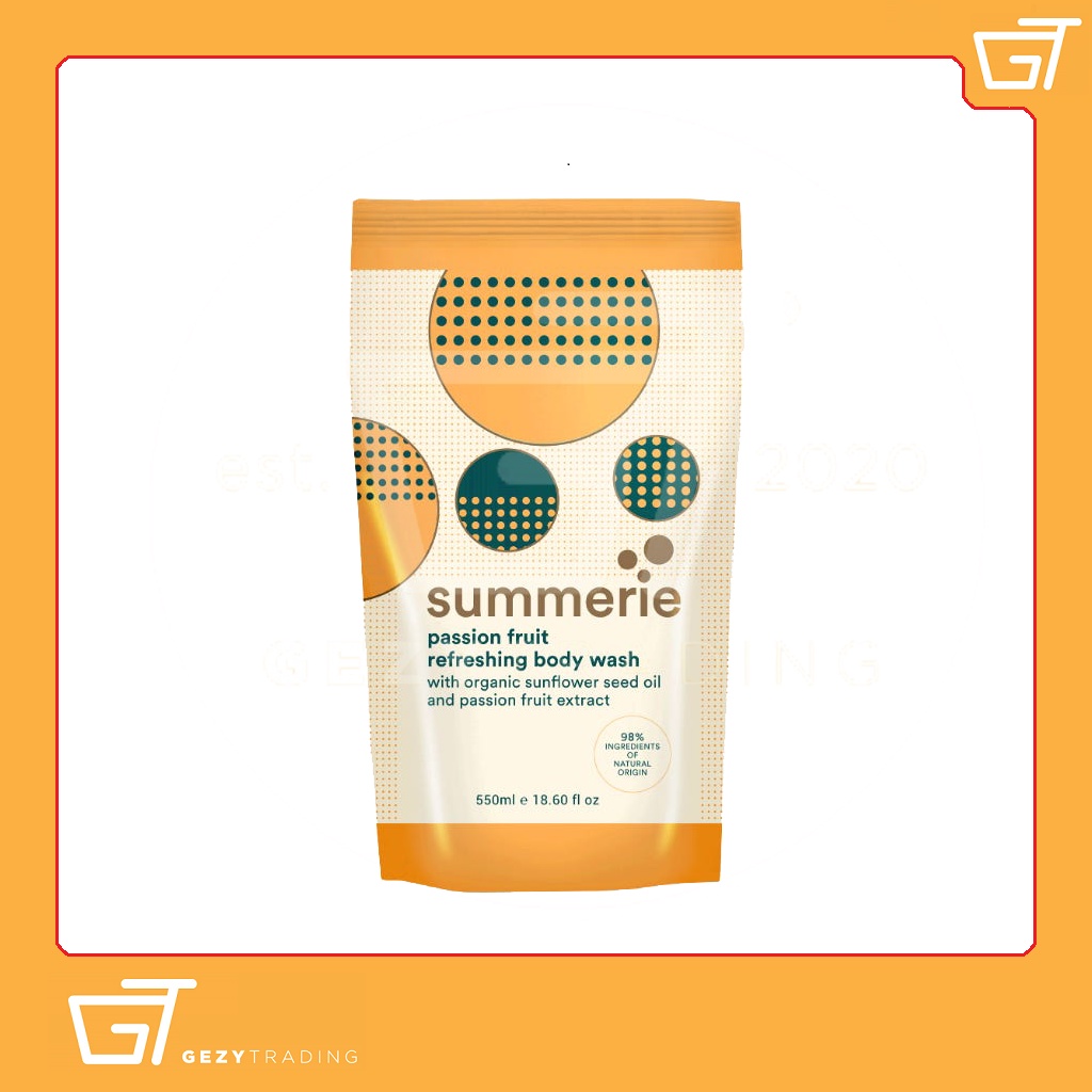 Summerie Purify Body Wash Refill Pack Grapefruit Passion fruit Ginger Chamomile Body Wash sabun