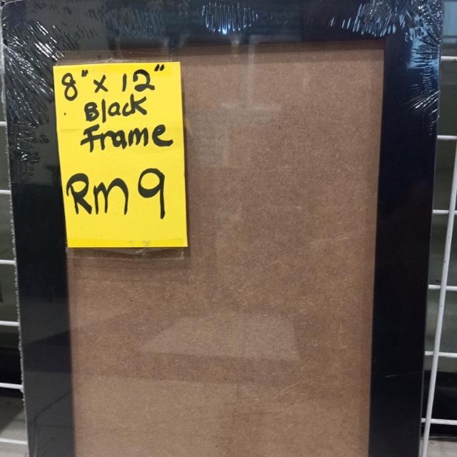 Wooden 8"X12"photo frame in black and white Shopee Malaysia
