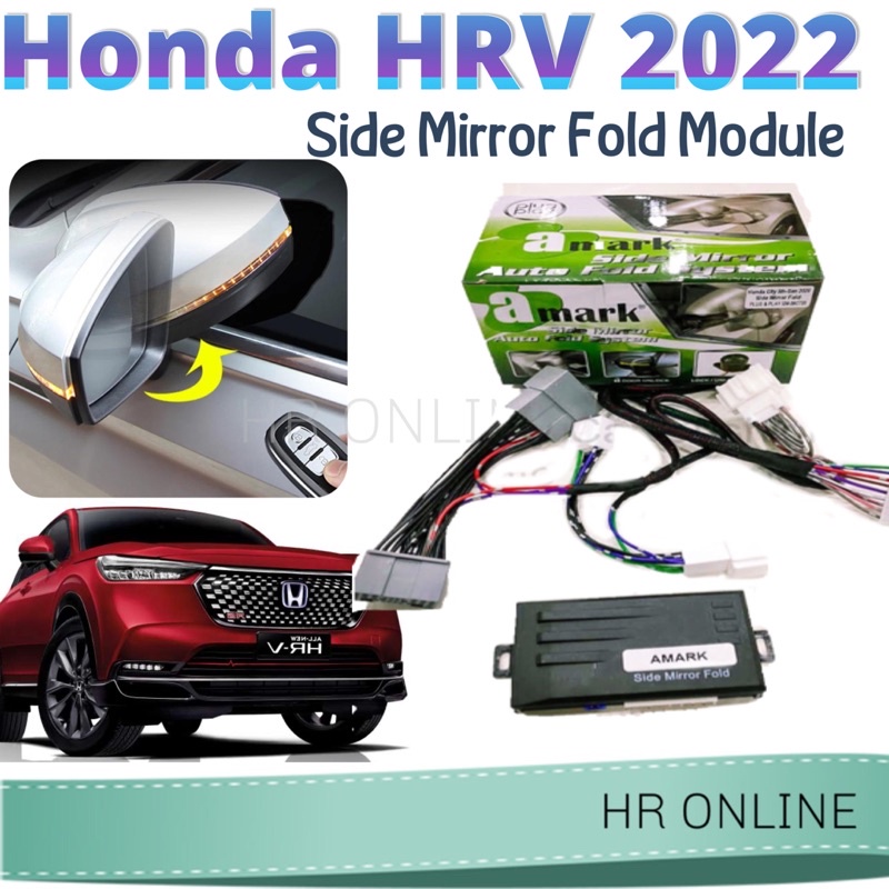 Honda HRV 2022 2023 2024 Side Mirror Auto Fold Door Mirror Auto Flip