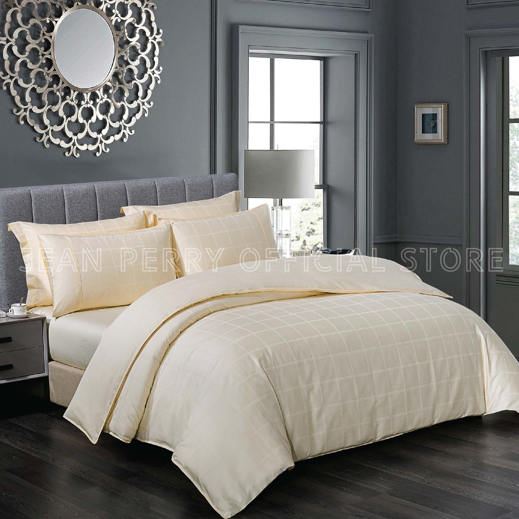 5IN1 LUXURY KING Size Jean Perry Coray Quilt Cover Set 100 Combed